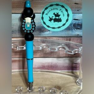 Turquoise Western Themed Pen
